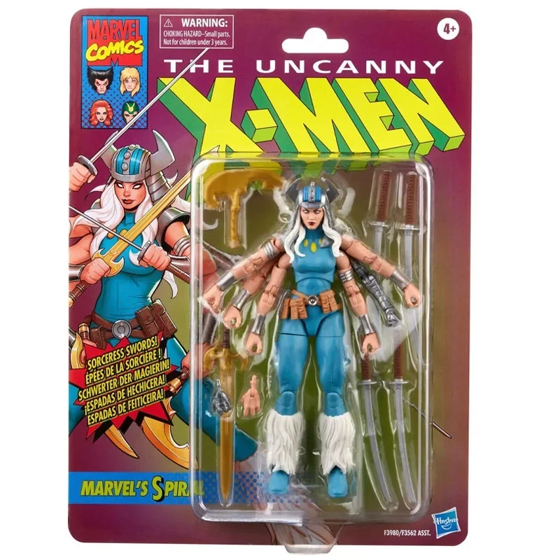 Hasbro Marvel Legends oryginalna seria THE UNCANNY X-MEN F3980 SPIRAL Anime Model postaci zabawki dla dzieci Hobby prezent