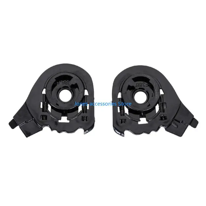 

W8KD 1 Pair Helmet Shield Pivots Base Plate Repair Black for FF325 370 386