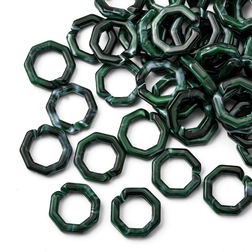 about: 250pcs/500g Acrylic Linking Octagon Rings Quick Link Connectors For Jewelry Chains Making DIY accessories,Hole: 16x16mm