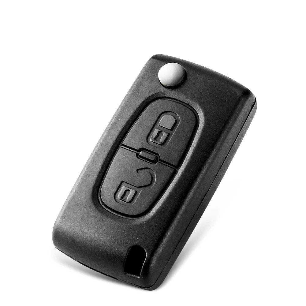 KEYYOU 2/3/4 Buttons Car Remote Key Case For Peugeot 207 307 308 407 607 807 For Citroen C2 C3 C4 C5 C6 Flip Folding Key Shell