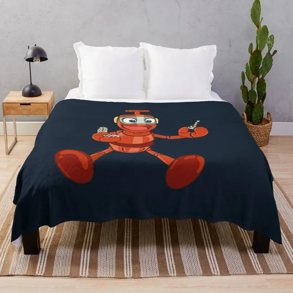 

Nono the little robot character of Ulysse 31 Throw Blanket Multi Use Warm Blanket for Living Room Bedroom