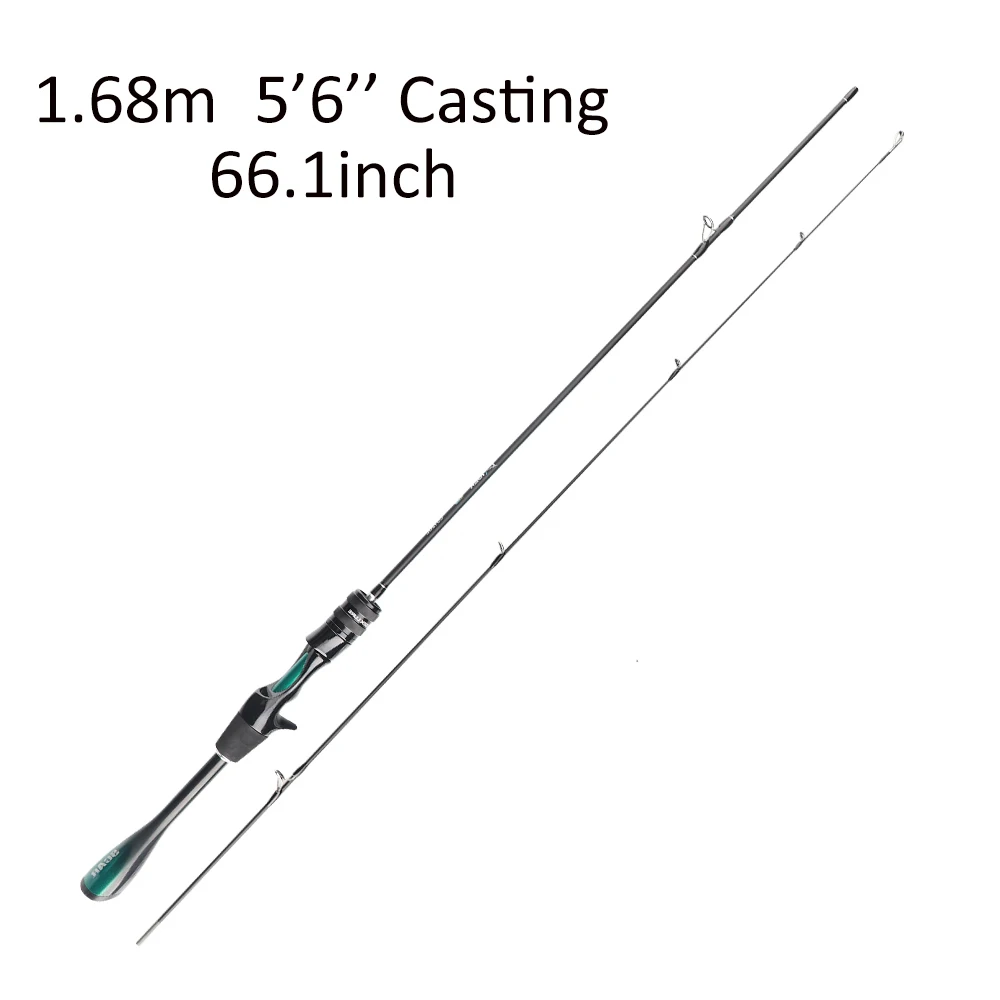 FISHINGFANS ORCA ULTRALIGHT UL SOLID TIP TAPERED HANDLE TROUT LAKE RIVER SPINNING CASTING FISHING ROD image 3