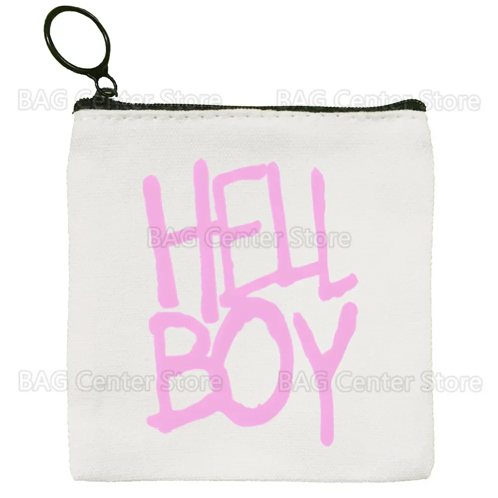 Lil Peep Cute Solid Color Canvas Coin Purse Small Fresh New Zipper Key Bag Hand Gift Bag