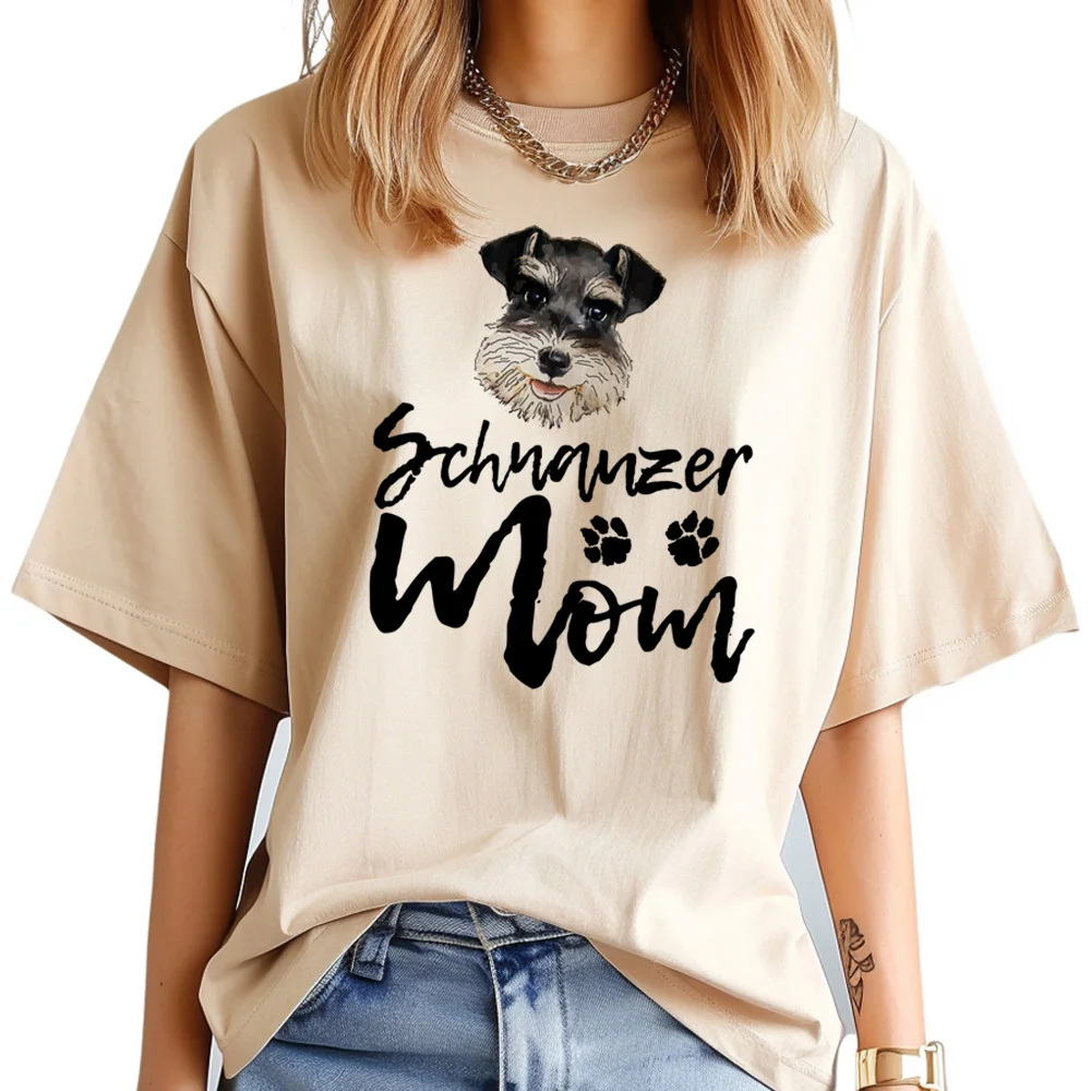 

Schnauzer t-shirts women anime manga tshirt girl 2000s funny designer clothes