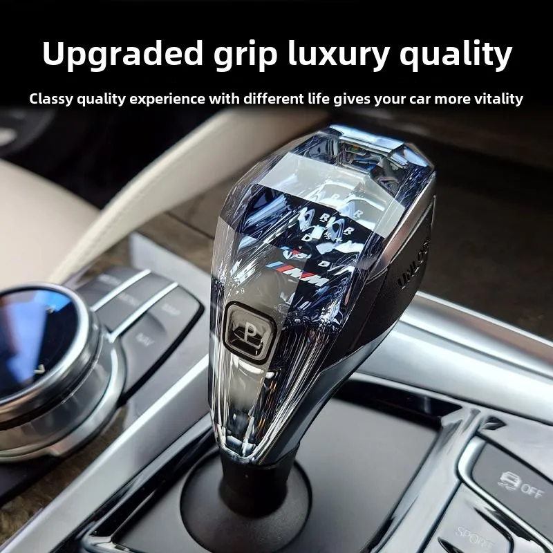 BMW 2 3 4 5 6GT 7 Series X3 iX3 X4 X5 X6 crystal gear handle lever head knob gear three-piece set