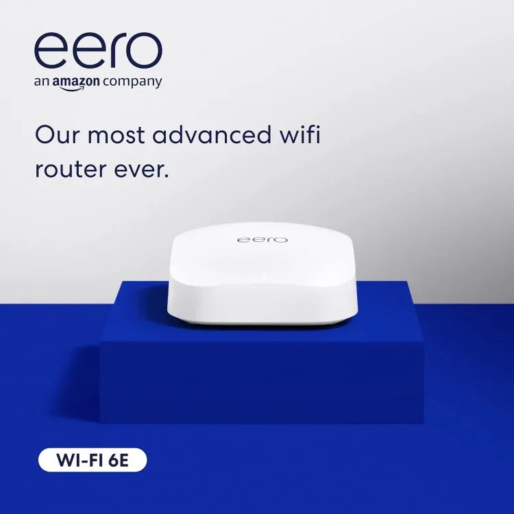 Certified Refurbished Amazon Pro 6E mesh Wi-Fi router | Fast and reliable gigabit + speeds | connect 100+ devices