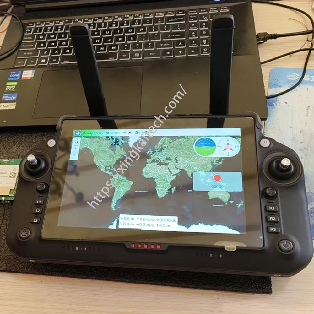 FPV Drone Remote Control with Integrated Graphics and Data, 20km Long Distance Video Transmission S-RC PAD Base