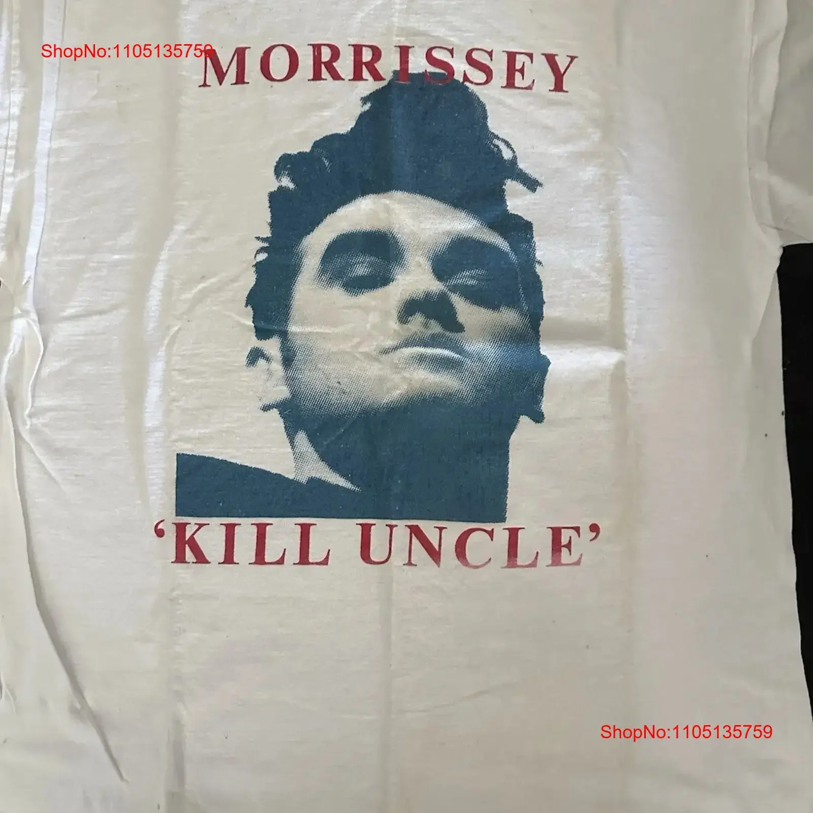 Vtg Morrissey White Cotton All size S 5XL For Fans T shirt HD116 vintage Washed Casual streetwear homme Stylish