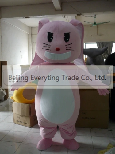 New Adult Hot Sale Foam Pink Rabbit Fancy Cartoon Mascot Costume Plush Christmas Fancy Dress Halloween Mascot Costume