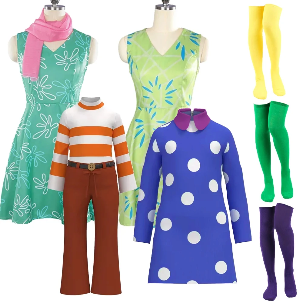

Anime Movie Inside Joy Envy Cosplay Costume Anxiety Disgust Disguise Dress for Adult Halloween Carnival Party Clothes Roleplay