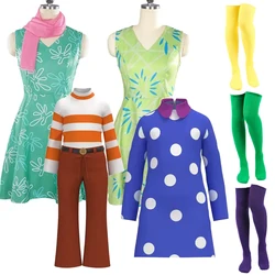 Anime Movie Inside Joy Envy Cosplay Costume Anxiety Disgust Disguise Dress for Adult Halloween Carnival Party Clothes Roleplay