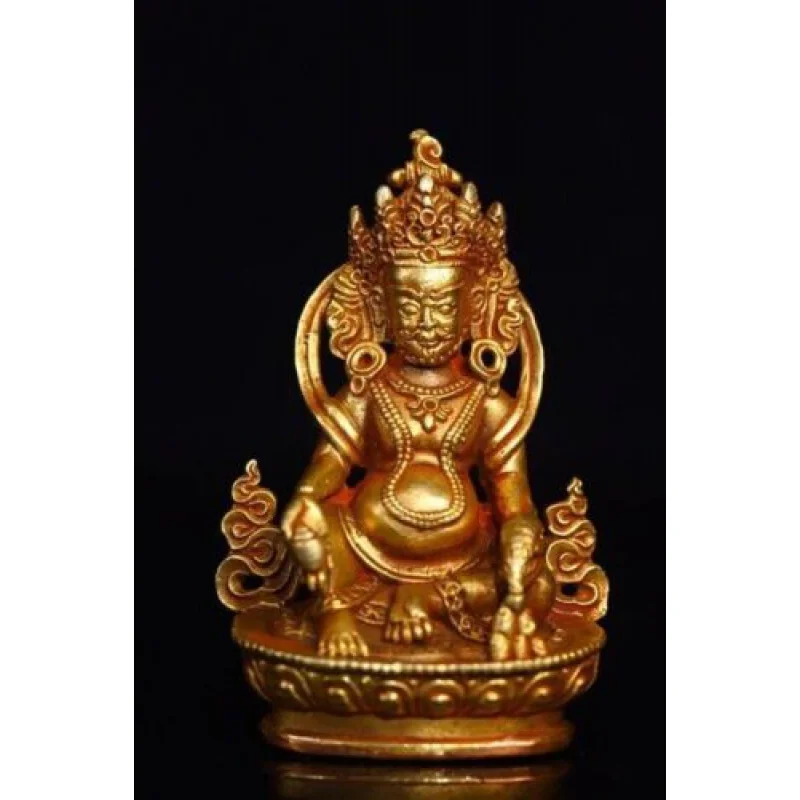 Old China Tibet Bronze Gilt Vajradhara Vajrabhairava Goddess Buddha Statue