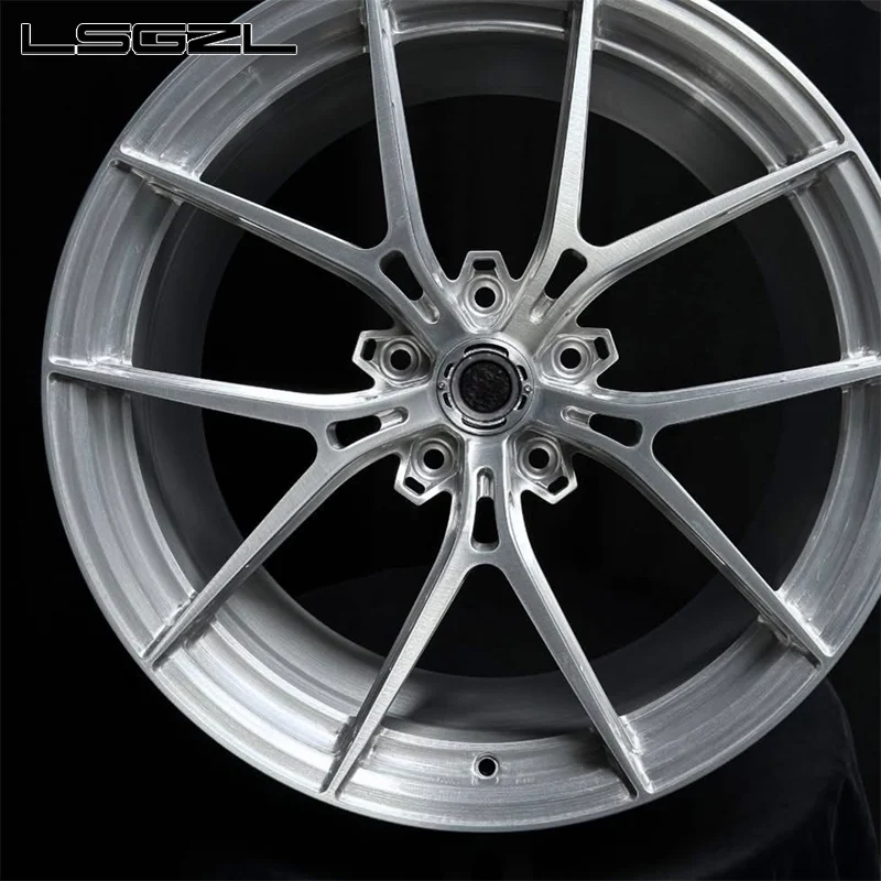 LSGZL para Llantas Monobloque Forjadas 5x114.3 5x120 6x139.7 5x127 Personalizadas para Mercedes, Llantas Cóncavas de Aleación de 16-26 Pulgadas para Automóvil
