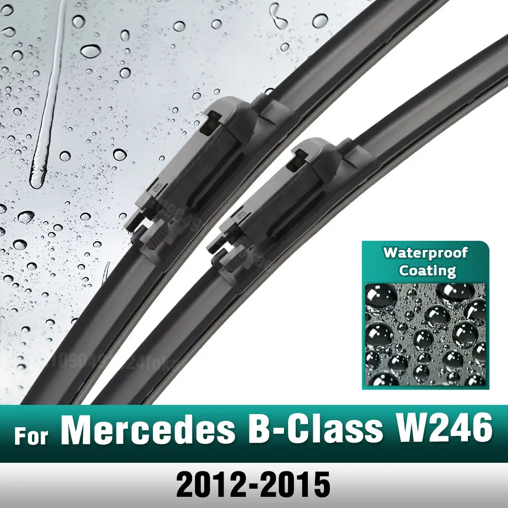 Silicone & rubber  Front Wiper Blades Set For Mercedes-Benz B-Class W246 2012 - 2015 Windshield Windscreen Window Brush 26