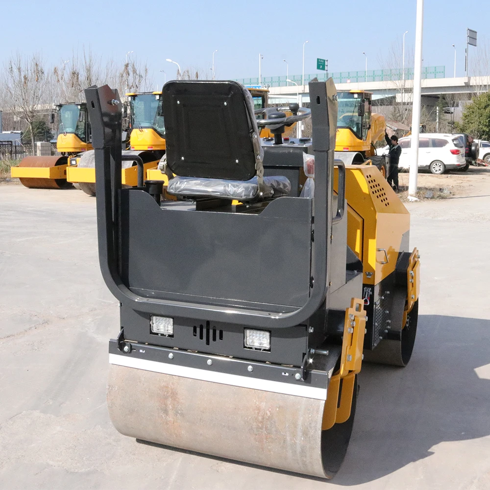 Factory Supply 2Ton Double Drum Road Roller Compactor Machines Vibrating Plate Compactors