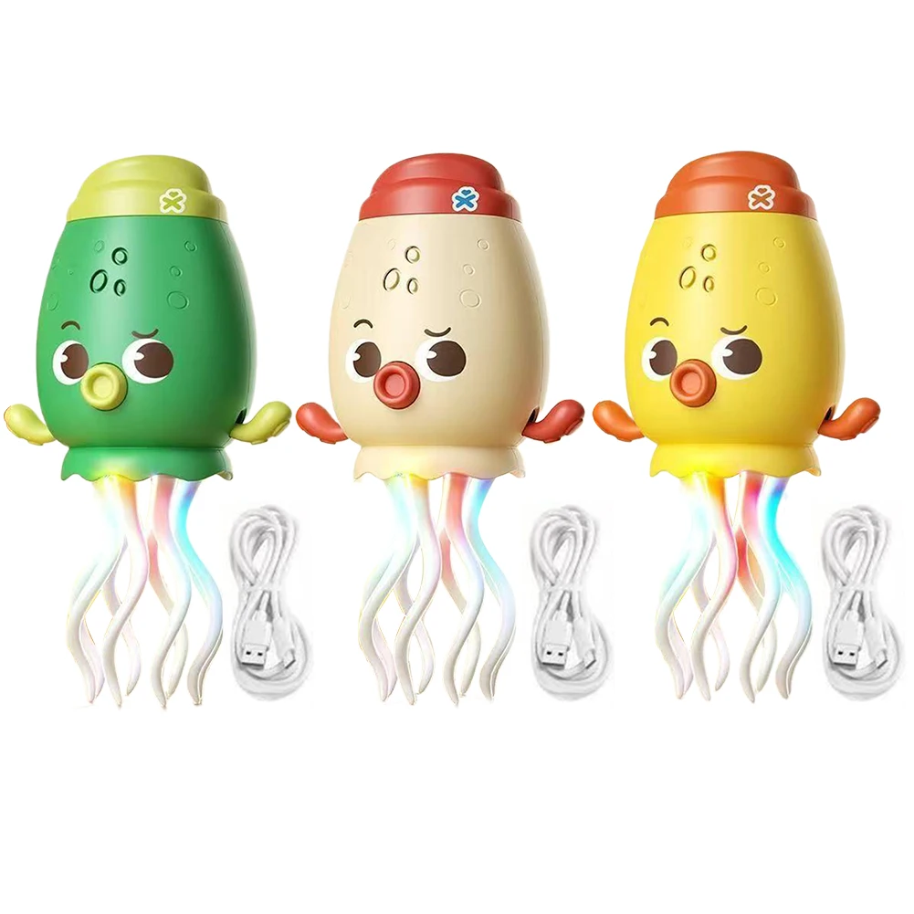 Polpo Danzante Elettrico con Musica, Interattivo, Cavo Tipo C, Sensore Ostacoli, Giocattolo Educativo per Bambini