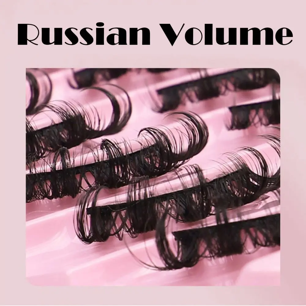 新しいロシア産まつげ 3Dミンクヘア ロシアンボリュームつけまつげ ロシアンボリューム 10-23mm DDカール