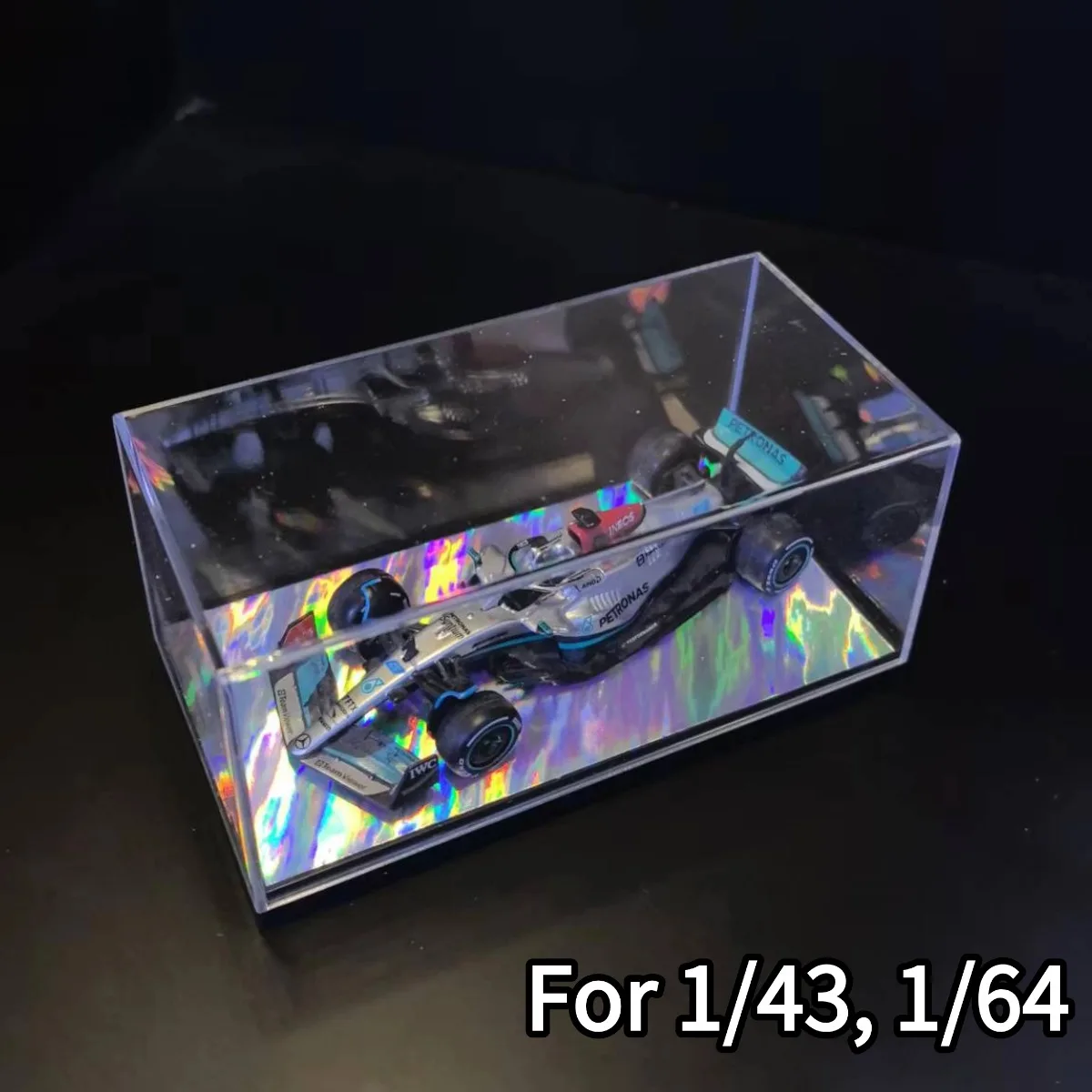 

Акриловый витрина 5,8 "x2,8" для масштаба 1:43, 1:64 1:87, модель автомобиля, Коллекционная фигурка для хранения, миниатюрное DIY, здание, диорама