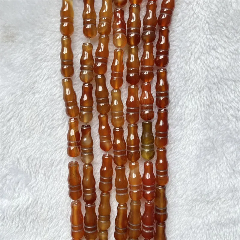 10*28MM Red Agate Muslim Rosary Tasbih Buddha Tower Natural Stone Bead for Prayer Necklace Jewelry Making DIY Party Holiday Gift