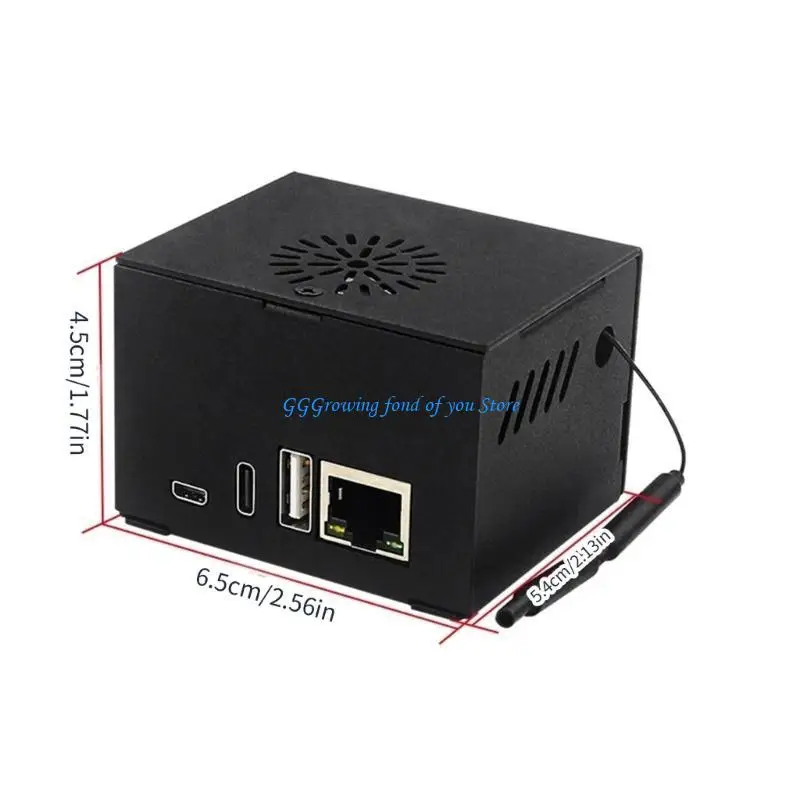 H9EB เคสโลหะคุณภาพสูงสำหรับ 0 3 บอร์ดปกป้องอุปกรณ์เสาอากาศและฮีทซิงค์รวมอยู่ด้วย