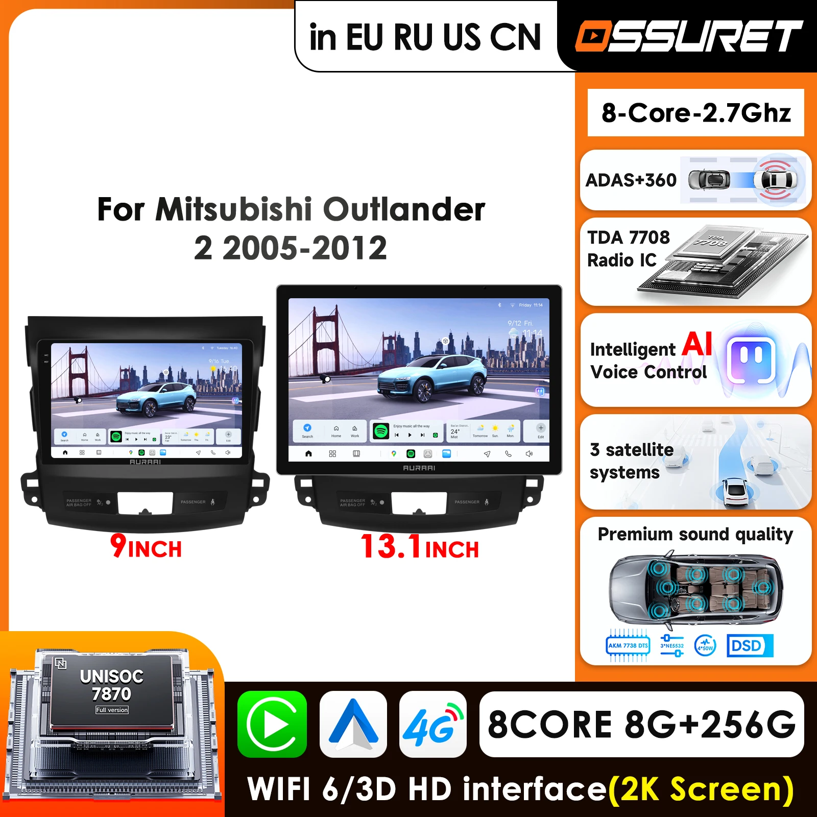 13.1" 4G Carplay An…