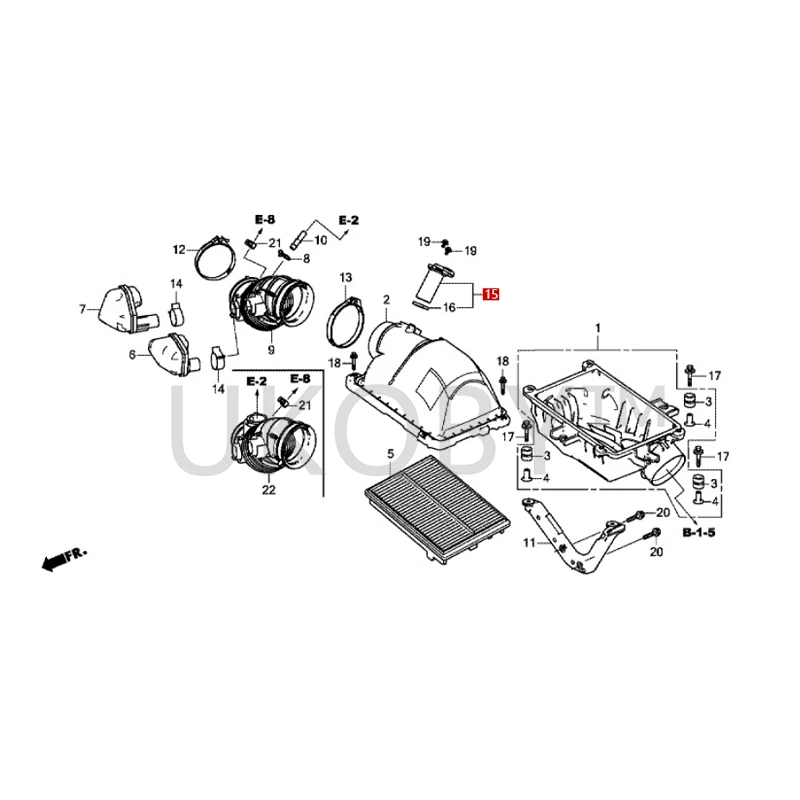 Medidor de flujo de aire, adecuado para Ho nd a CR-V, UR-V, 37980RPYG01
