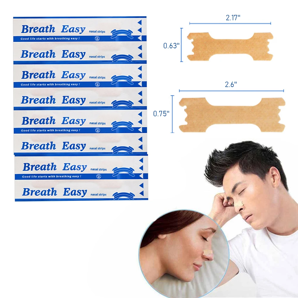 50/100/200Pcs Anti Snoring Nasal Patch Better Breathe Good Sleeping Nasal Strips Stop Snoring Strips Easier Health Care