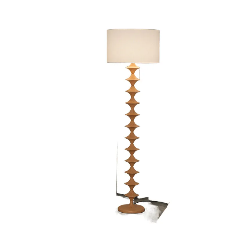 Lámpara de pie Medieval retro log estilo japonés sala de estar dormitorio lámpara de atmósfera de alta gama