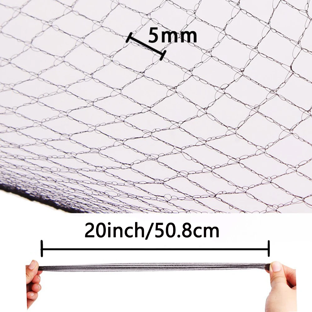 20pcs 5Mm Nylon Hair Nets Invisible Disposable Hair Net Ballet Dance Snoods Net Bun Hair Nets Invisible Elastic Edge Mesh Hair