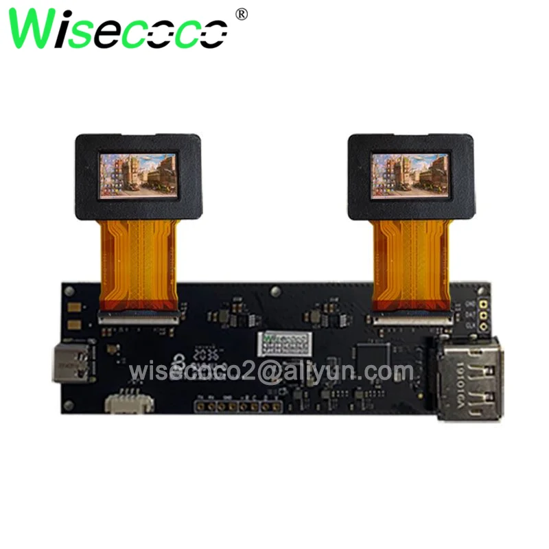 0.71 inch AMOLED display 1920x1080 micro screen with DP driver board for AR VR Glasses display