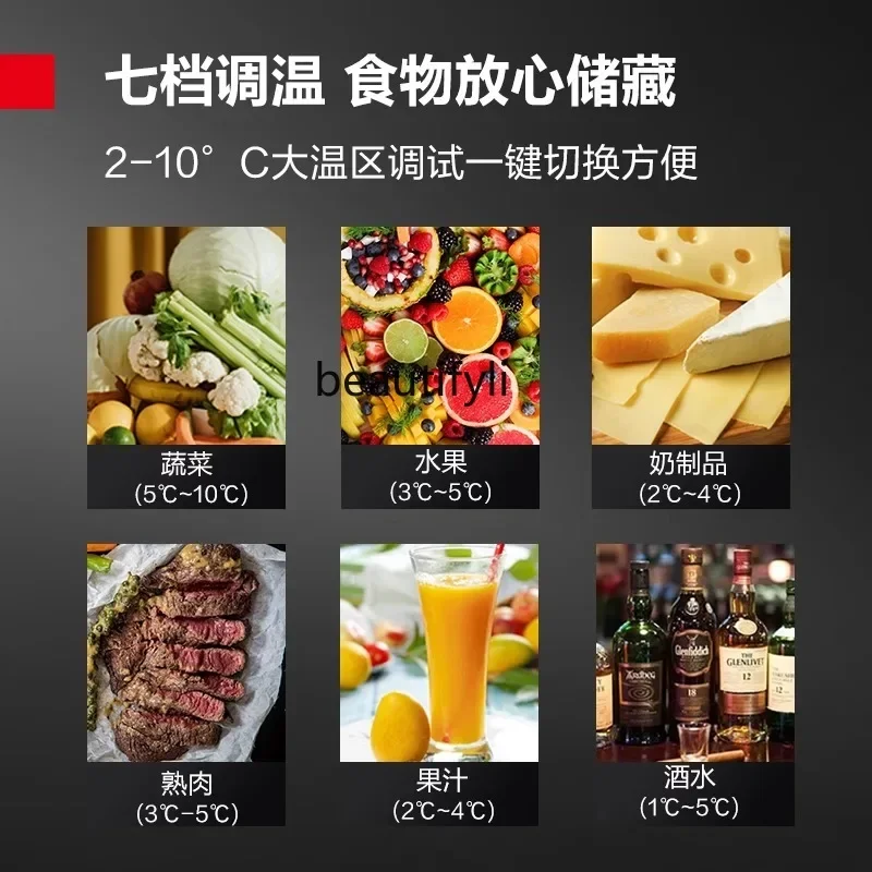 E132 الفريزر التجاري العمودي تجميد تخزين المشروبات الزجاجية عرض المطبخ الثلاجة الفولاذ المقاوم للصدأ كابينة حفظ الطازجة #5