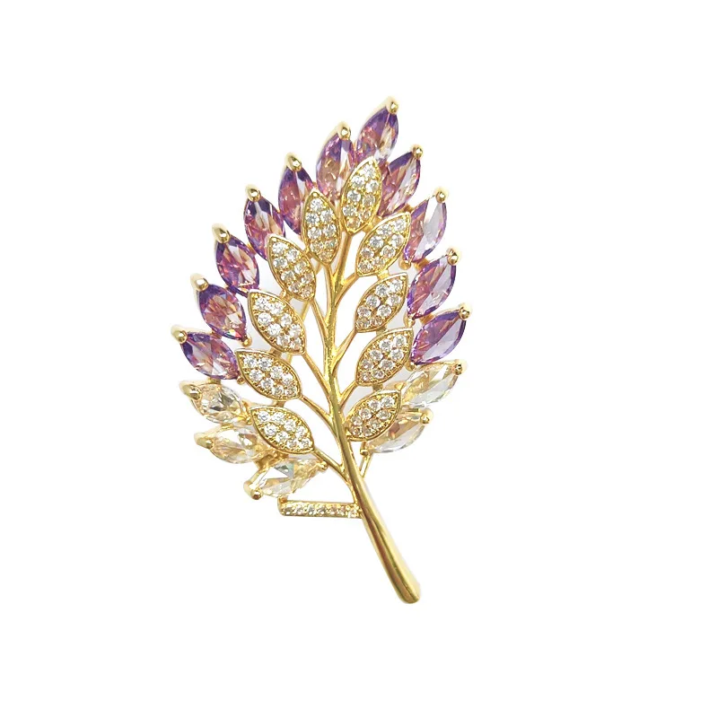 

Women's spring new feather brooch accessories fashion blazer corsage button pin