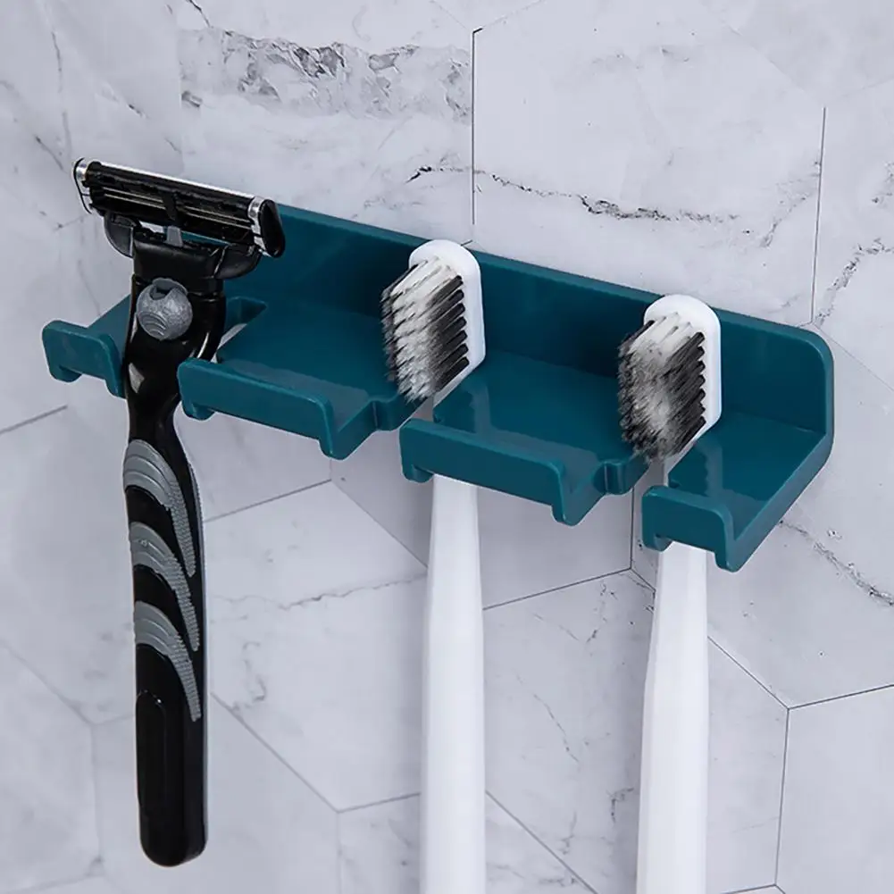 Power Plug Hook Multifunctional Steady Punch-free Universal Toothbrush Multi-purpose Wall Toothbrush Holder