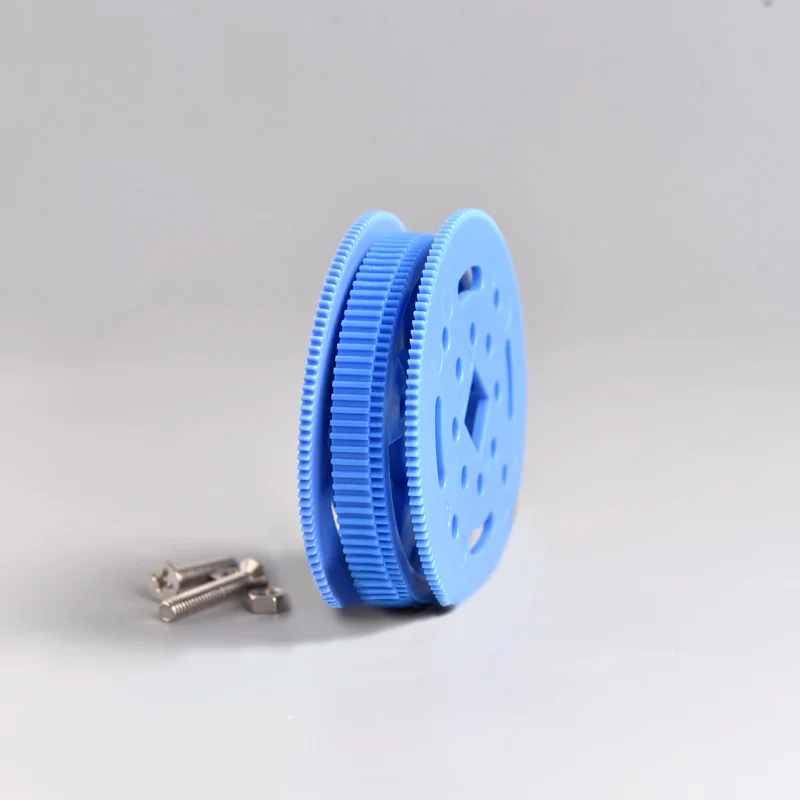 Plastic Gears Set DIY Assembly Gear Motor Gearbox MXL Square Hole 96T/64T Plastic Motor Gear Synchronous Pulley Set Accessories