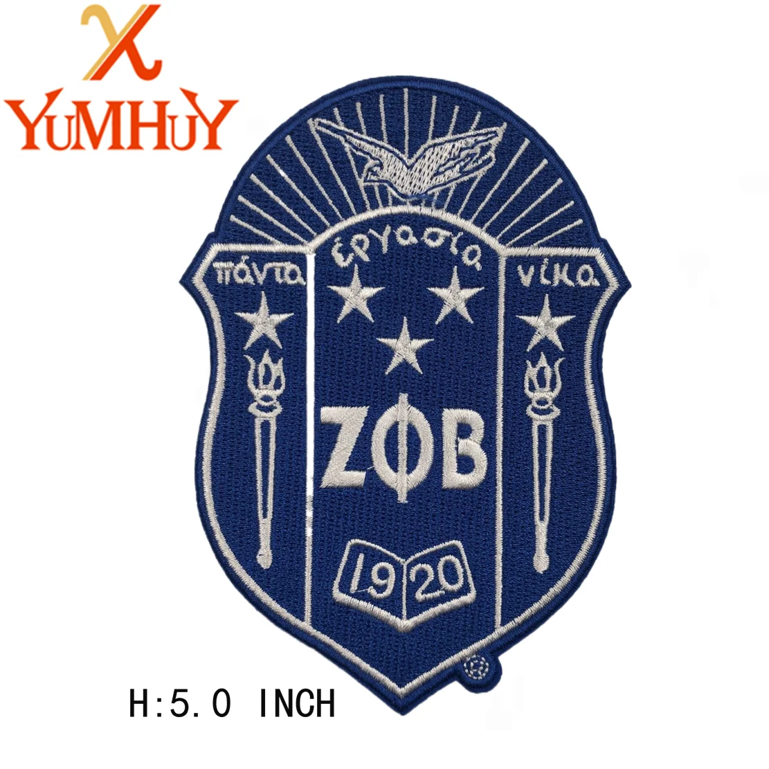 Patchs thermocollants Zeta Phi Beta Sorority,Inc. Depuis 1920, patch de broderie direct d'usine, 3-5