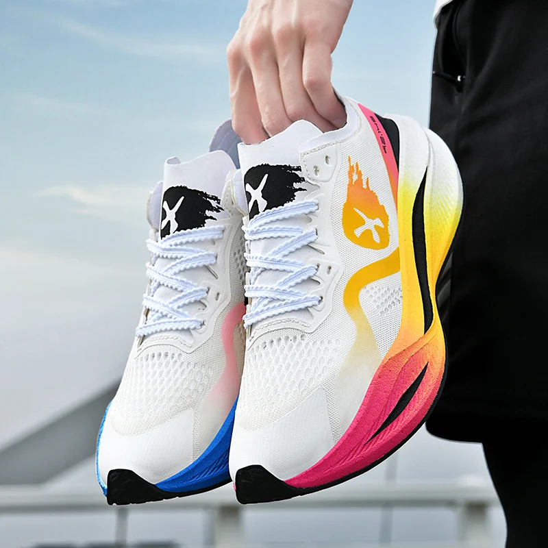 

Высококачественные мужские кроссовки для марафона 2026 года: комфортные, дышащие, сетчатые, для бега, с эффектом увеличения роста, унисекс