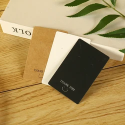 10Pcs/Lot 6x9cm Kraft Paper Earrings Card Favor Necklace Holders Ear Studs Jewelry Display Packaging Cards Can Custom