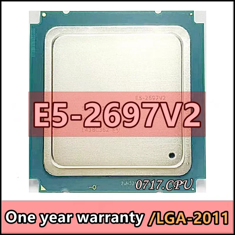 E5-2697v2 E5 2697v2 E5 2697 v2 E5-2697 V2 SR19H 2.7 GHz Used Twelve-Core Twenty-four-Thread CPU Processor 30M 130W LGA 2011