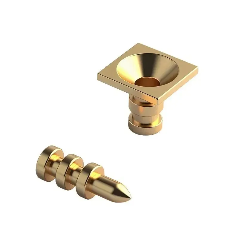 50Pcs Zinc Table Pin Locating Dowel With Square Socket For Top Leaf Alignment Extension