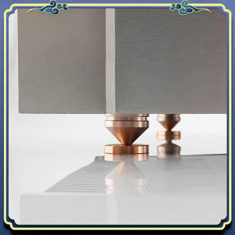 

Portable 24 Set Speaker Stand Feet Foot Pad Aluminium Alloy Metal Spikes Cone Floor Foot Nail Champagne Gold