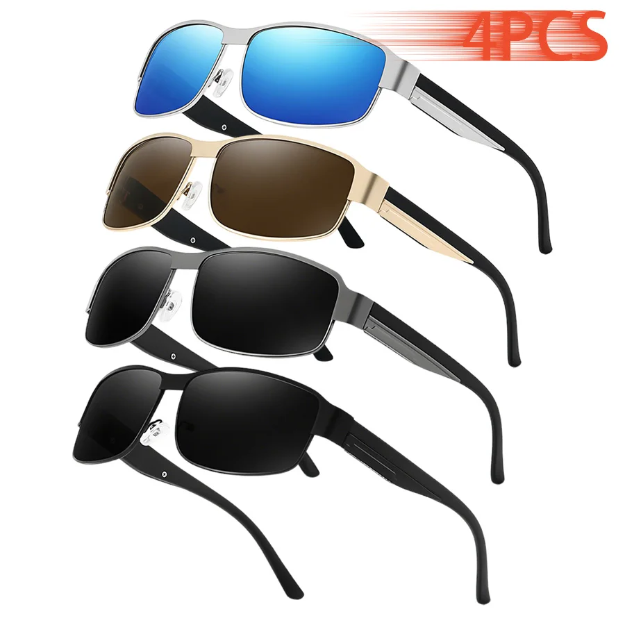 Oculos-de-sol-vintage-unissex-de-designer-em-pacote-com-4-pecas-para-atividades-ao-ar-livre-pesca-praia-camping-ferias-e-viagens-Oculos-de-alta-qualidade