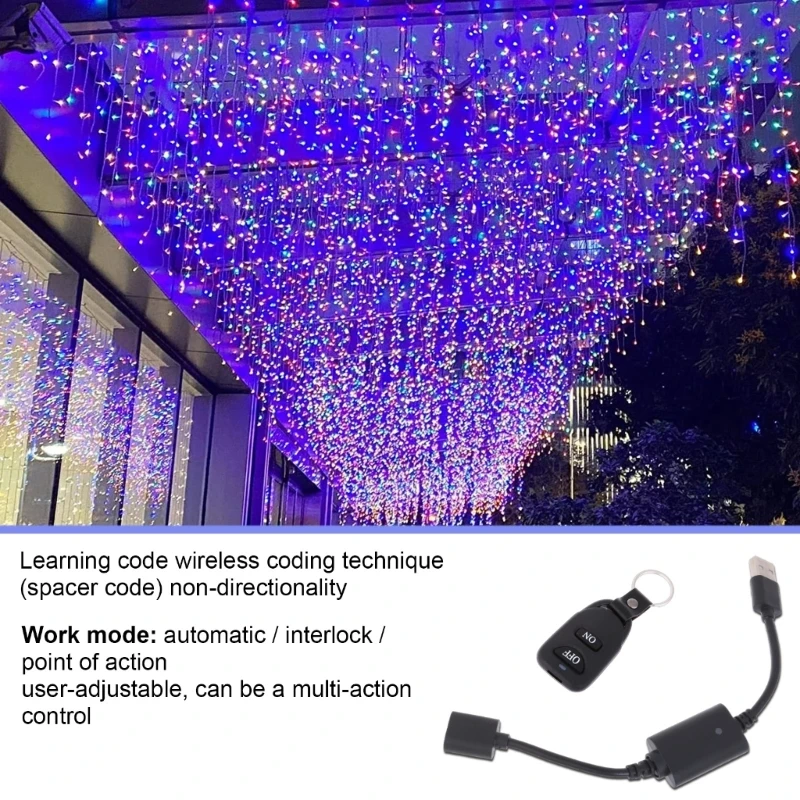 J6PA Wireless RemoteControl schaltet Controller für 5V1A USB-Lüfterlampe 433 MHz ein