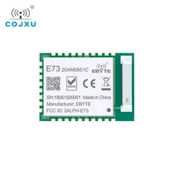 NRF52840 2,4 GHz IC RF Módulo 8 dBm cojxu E73-2G4M08S1C largo alcance ebyte Bluetooth 5,0 nrf52 nrf52840 transmisor y receptor