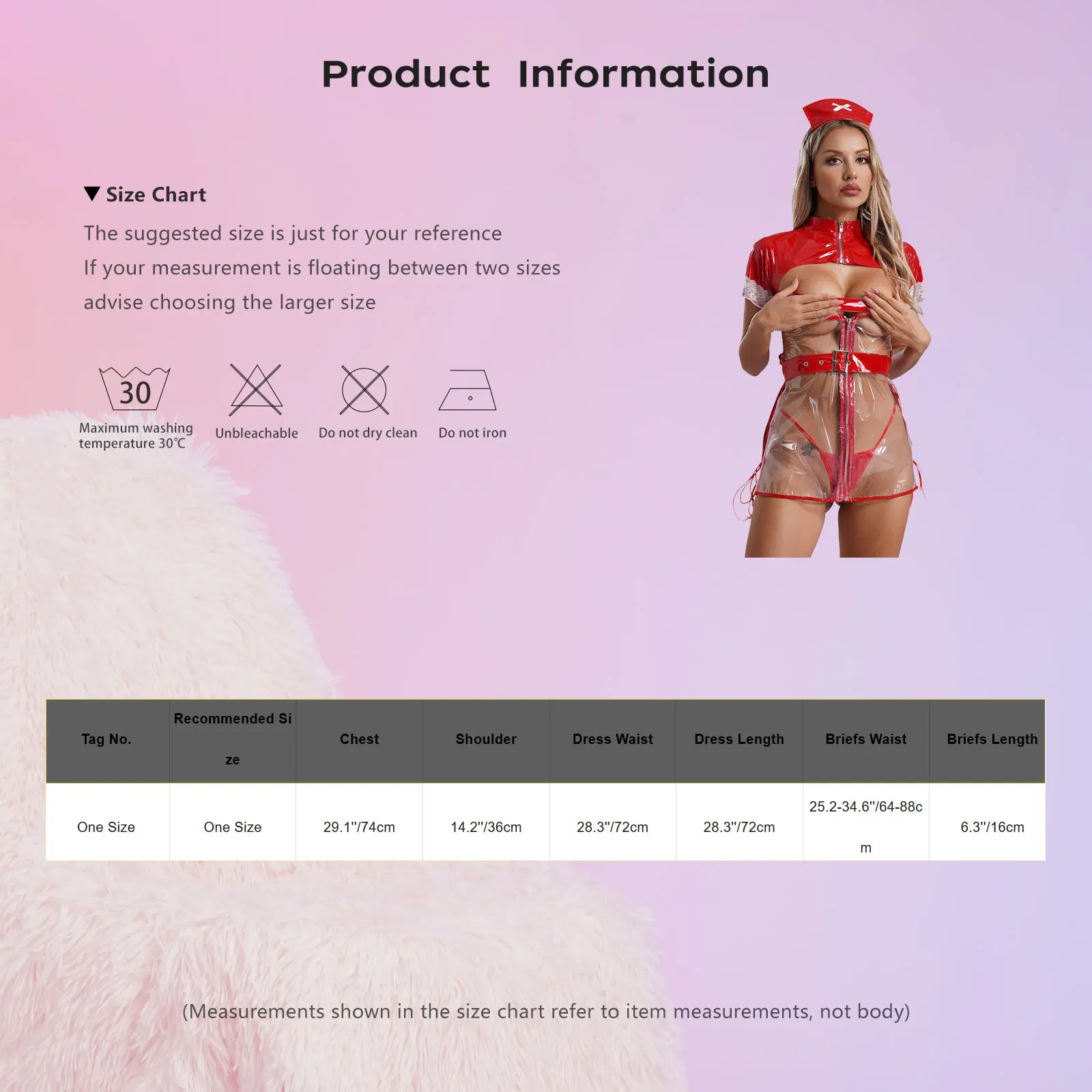 Donne Sexy Lingerie infermiera Cosplay uniforme Mini abito vestito in pelle PVC trasparente scava fuori Babydoll Teddy porno Costume erotico