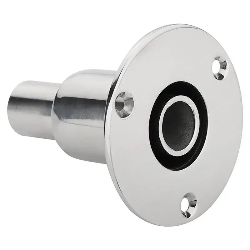 Straight Through Hull Exhaust Skin In Stainless Steel 316, Fits 24Mm Tube Pipe Socket Hardware, For Diesels Parking Heate