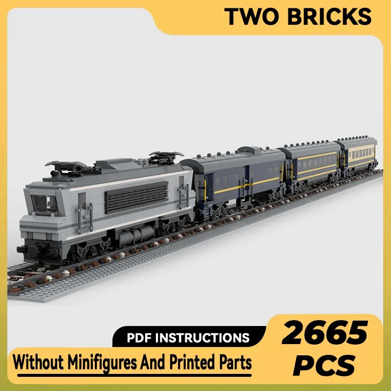 MOC-décennie s de Construction Modulaires de Train de Luxe, Briques Techniques, Modèle de Voiture, Orient Express, Cadeaux, Jouets pour Enfants, Ensembles de Bricolage, Assemblage