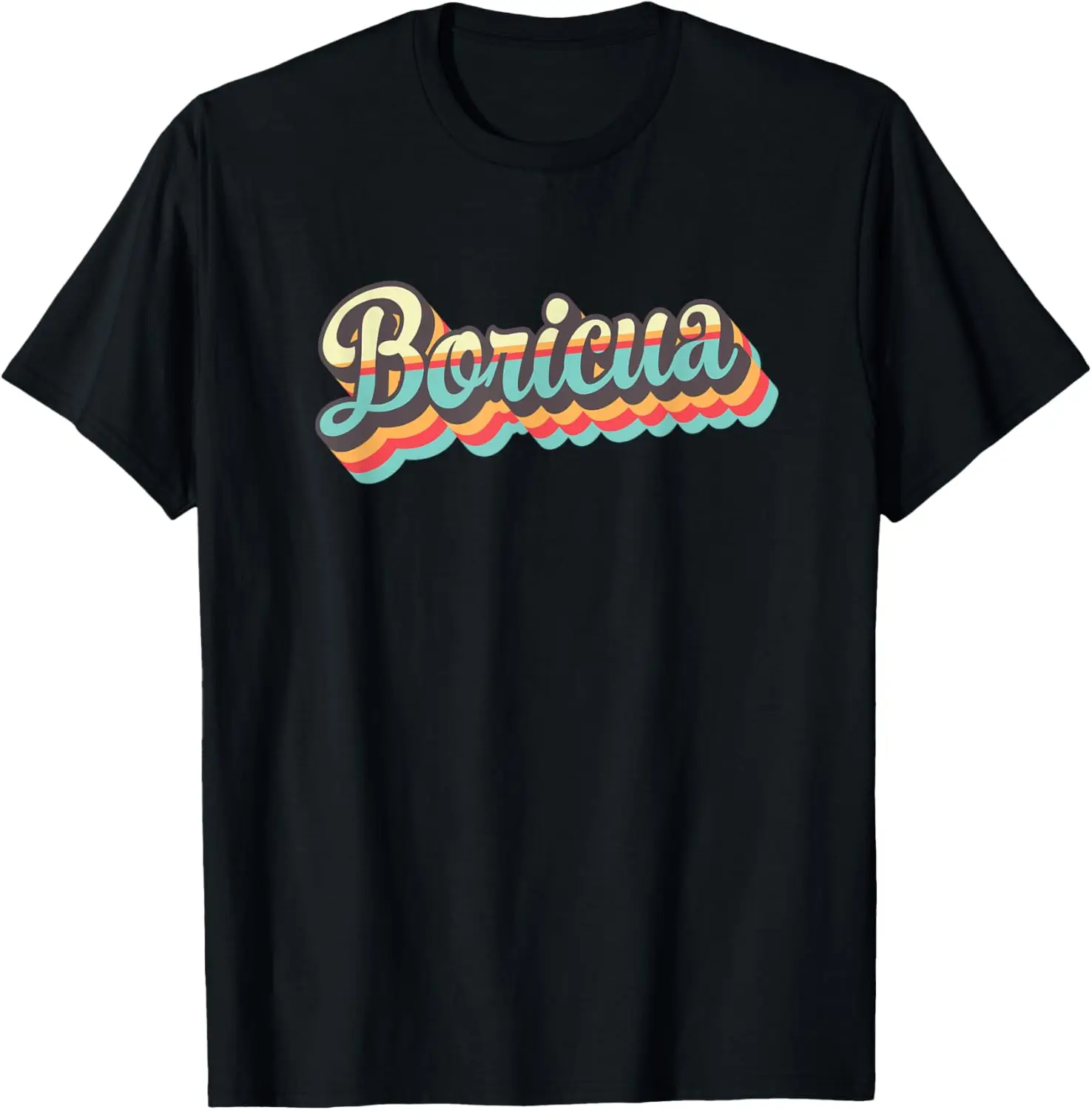 Boricua, Retro 70s Style Puerto Rican, Latina pride gift T-Shirt