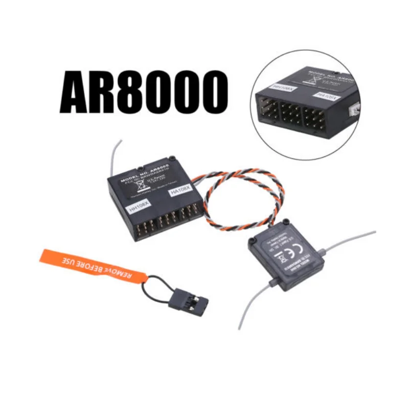 8-kanałowy odbiornik DSMX AR8000 2,4 GHZ W pasuje do satelity Spektrum DX8 DX7s DX6 DX6i DSM2 JR DSX7 DSX6 Nadajnik RC Samolot
