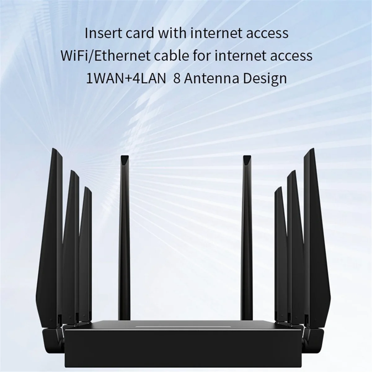 A25U5G Industrial Grade Wifi Router 1200Mbps 5G CPE Detachable 8 Antenna Unlock Modem Portable Broadband Network WAN EU Plug