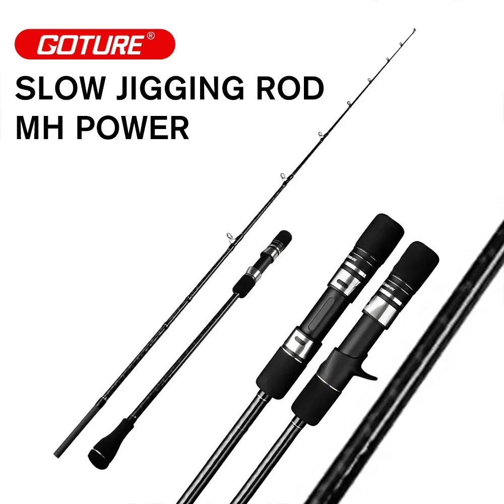 Goture Slow Jigging Fishing Rod 1.83M 1.91M Spinning Casting Ocean Fishing Rod Lure Weight 120g-350g Carbon Fiber Boat Rods MH